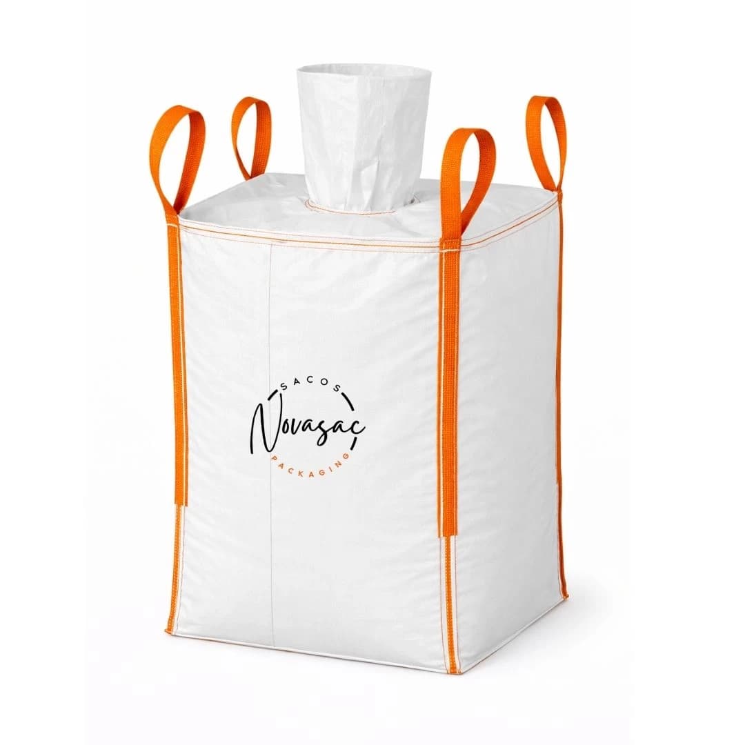 Bolsón Big Bag con Boquilla de Llenado y Base Plana 78x78x56 PP No Laminado — imagen 1