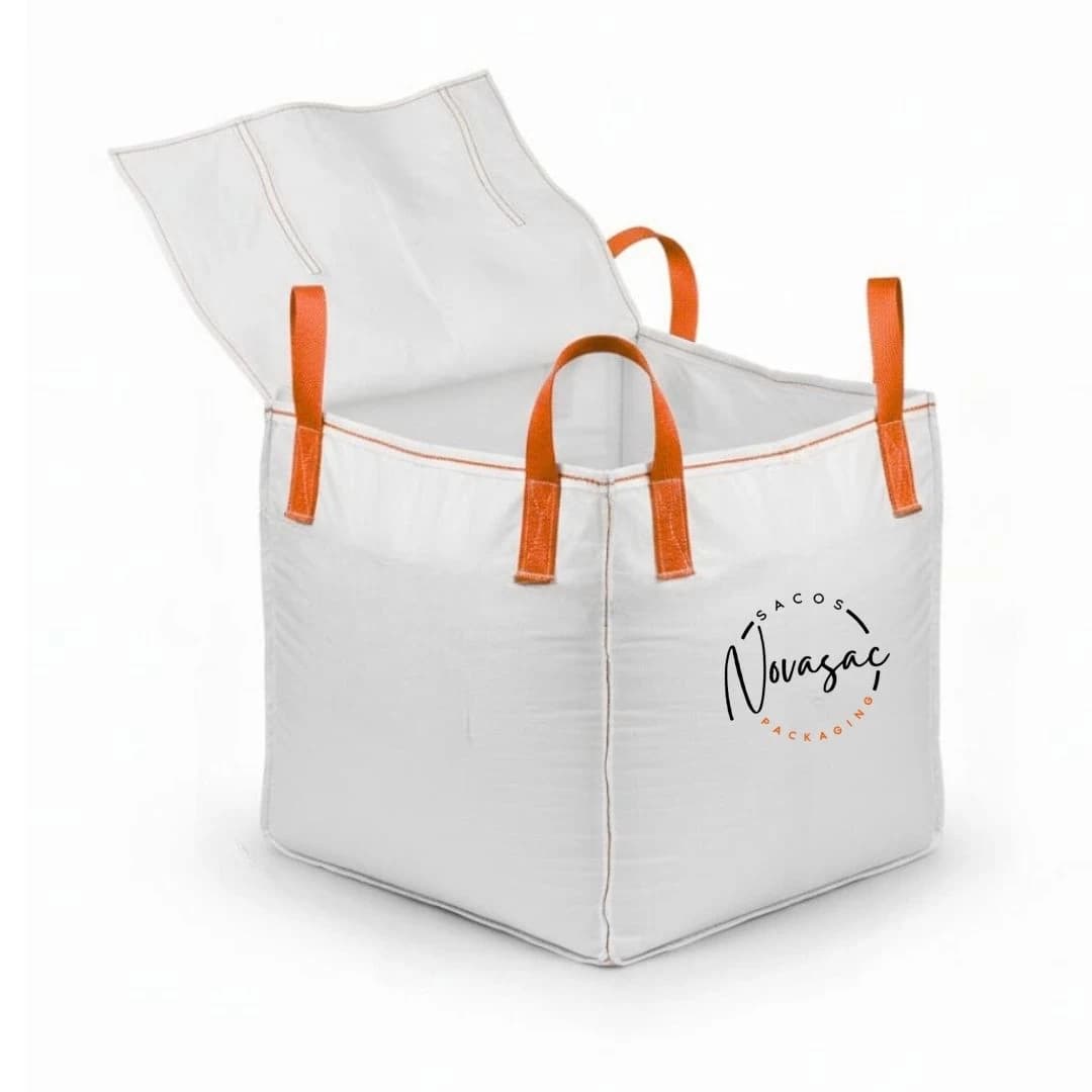 Bolsón Big Bag con Solapa y Base Plana 85x85x90 PP No Laminado — imagen 3