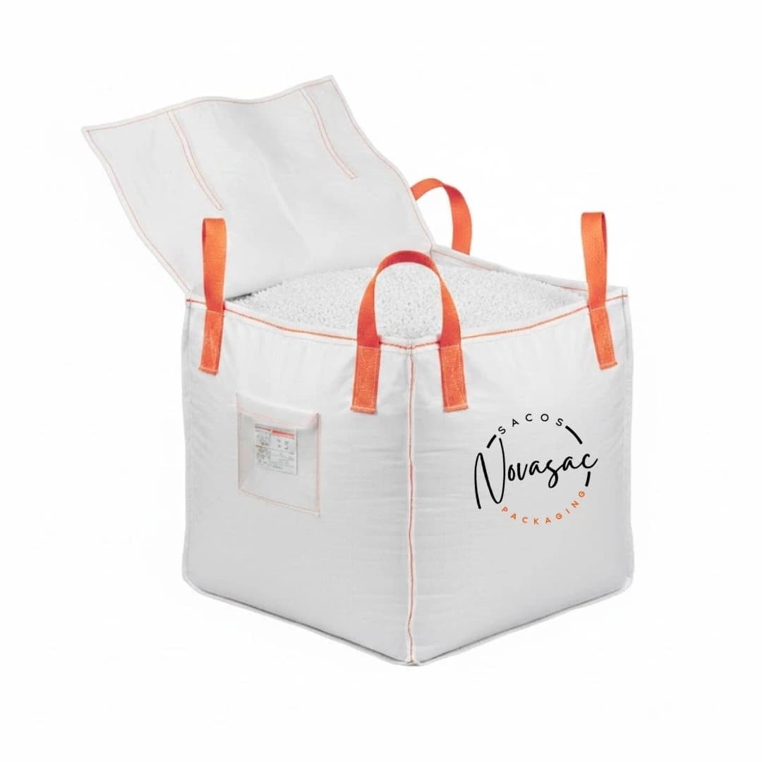Bolsón Big Bag con Solapa y Base Plana 85x85x90 PP No Laminado — imagen 1