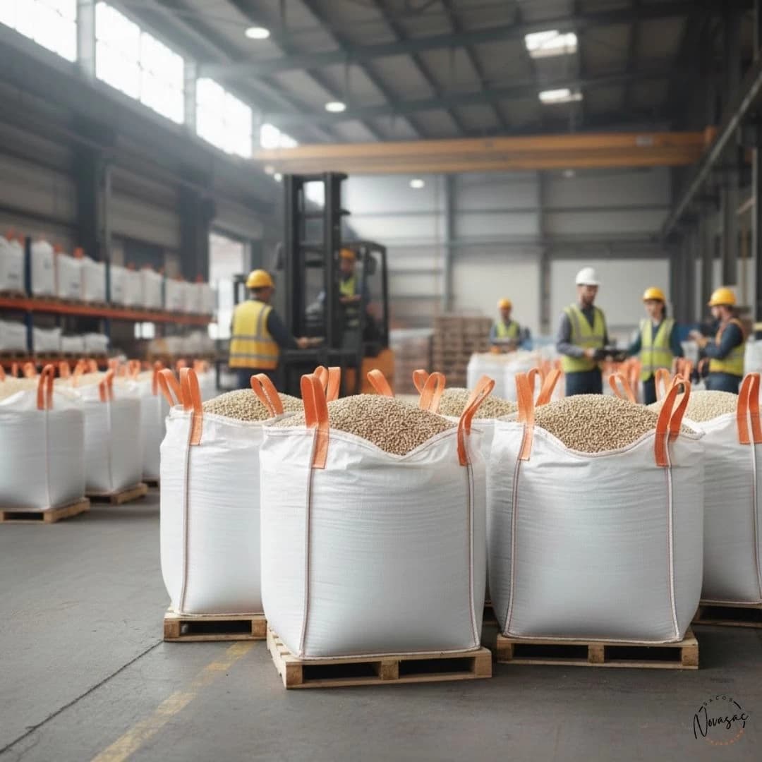 Bolsón Big Bag Boca Abierta Base Plana 80x80x90 PP No Laminado — imagen 5