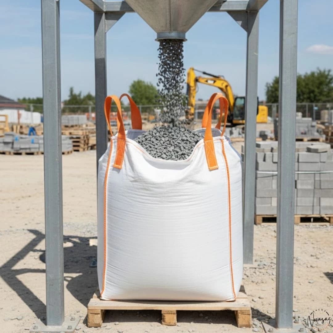 Bolsón Big Bag Boca Abierta Base Plana 85x85x100 PP No Laminado — imagen 3