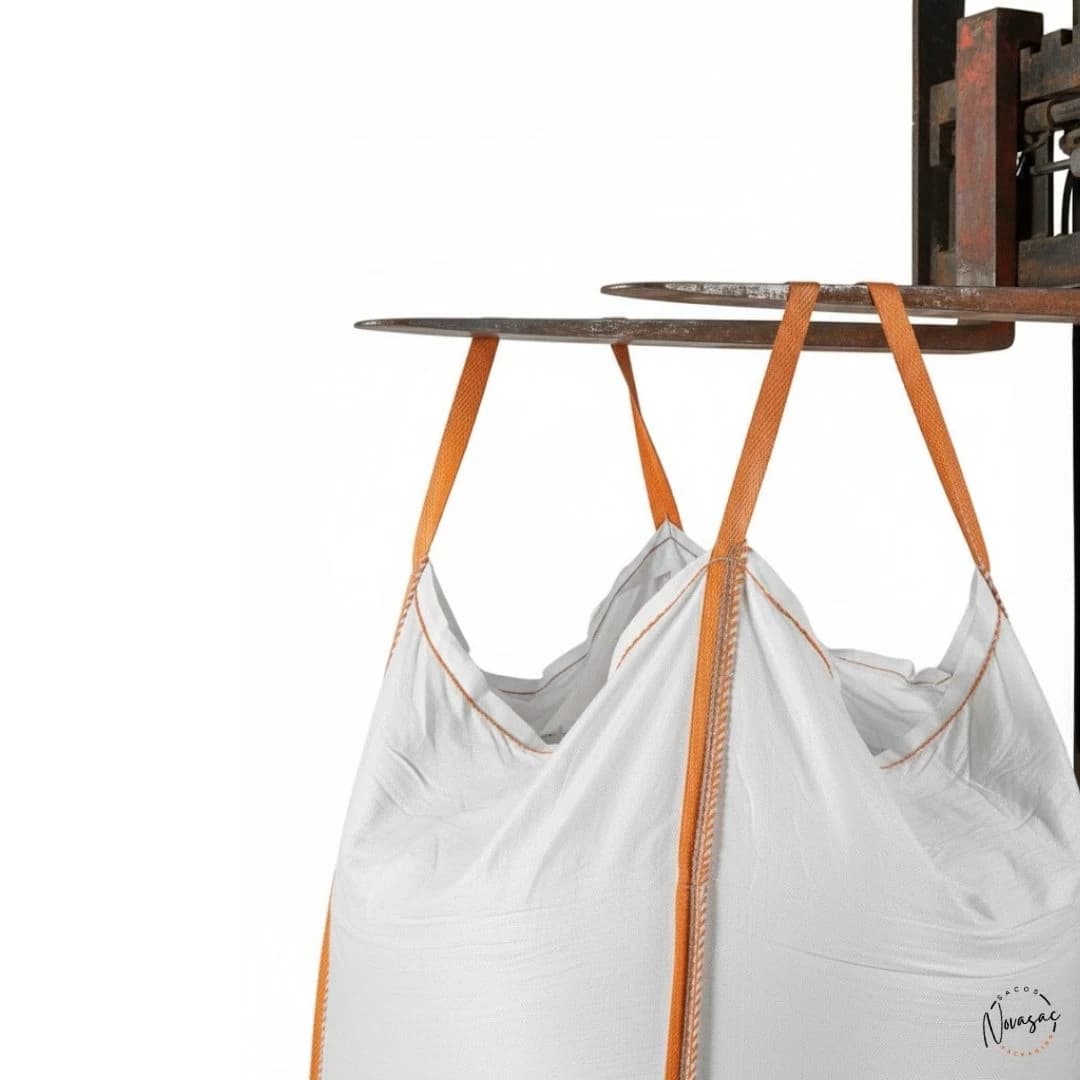 Bolsón Big Bag Boca Abierta Base Plana 90x90x100 PP No Laminado — imagen 3
