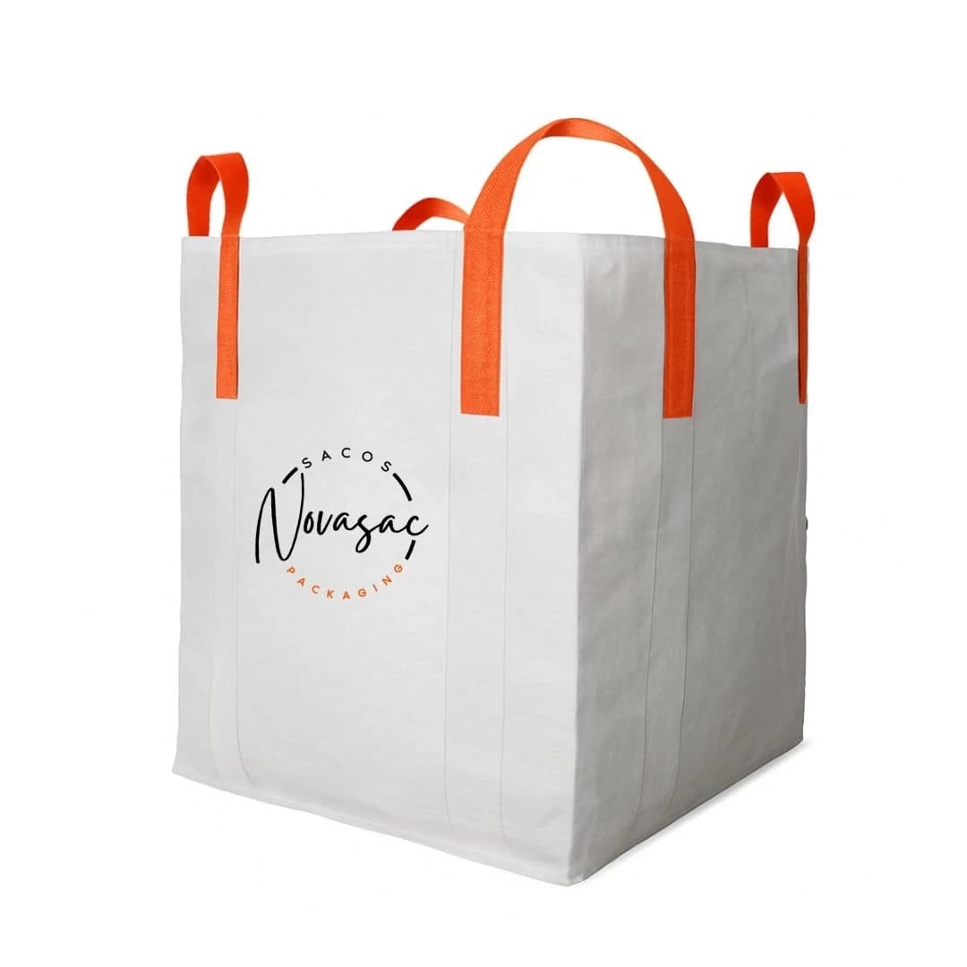 Bolsón Big Bag Boca Abierta Base Plana 90x90x100 PP No Laminado — imagen 1