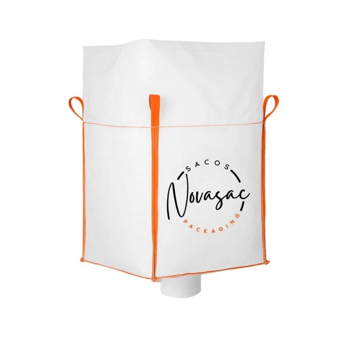 Bolsón Big Bag con Faldón y Boquilla de Descarga 90x90x160 PP No Laminado — imagen 1