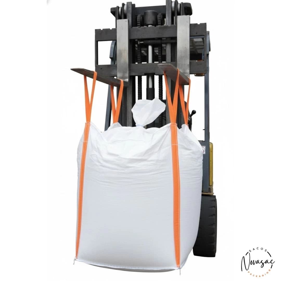 Bolsón Big Bag con Faldón y Base Plana 90x90x180 PP No Laminado — imagen 3