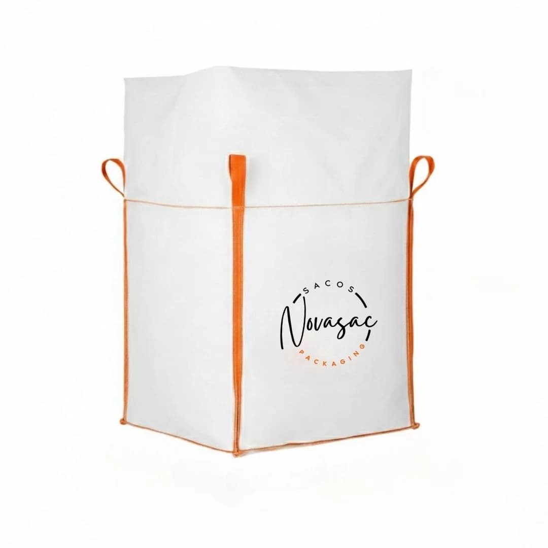 Bolsón Big Bag con Faldón y Base Plana 90x90x180 PP No Laminado — imagen 1