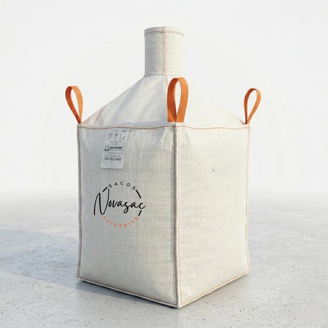 Bolsón Big Bag Cónico Superior con Boquilla de Descarga 90x90x110 PP Estabilizado UV — imagen 1