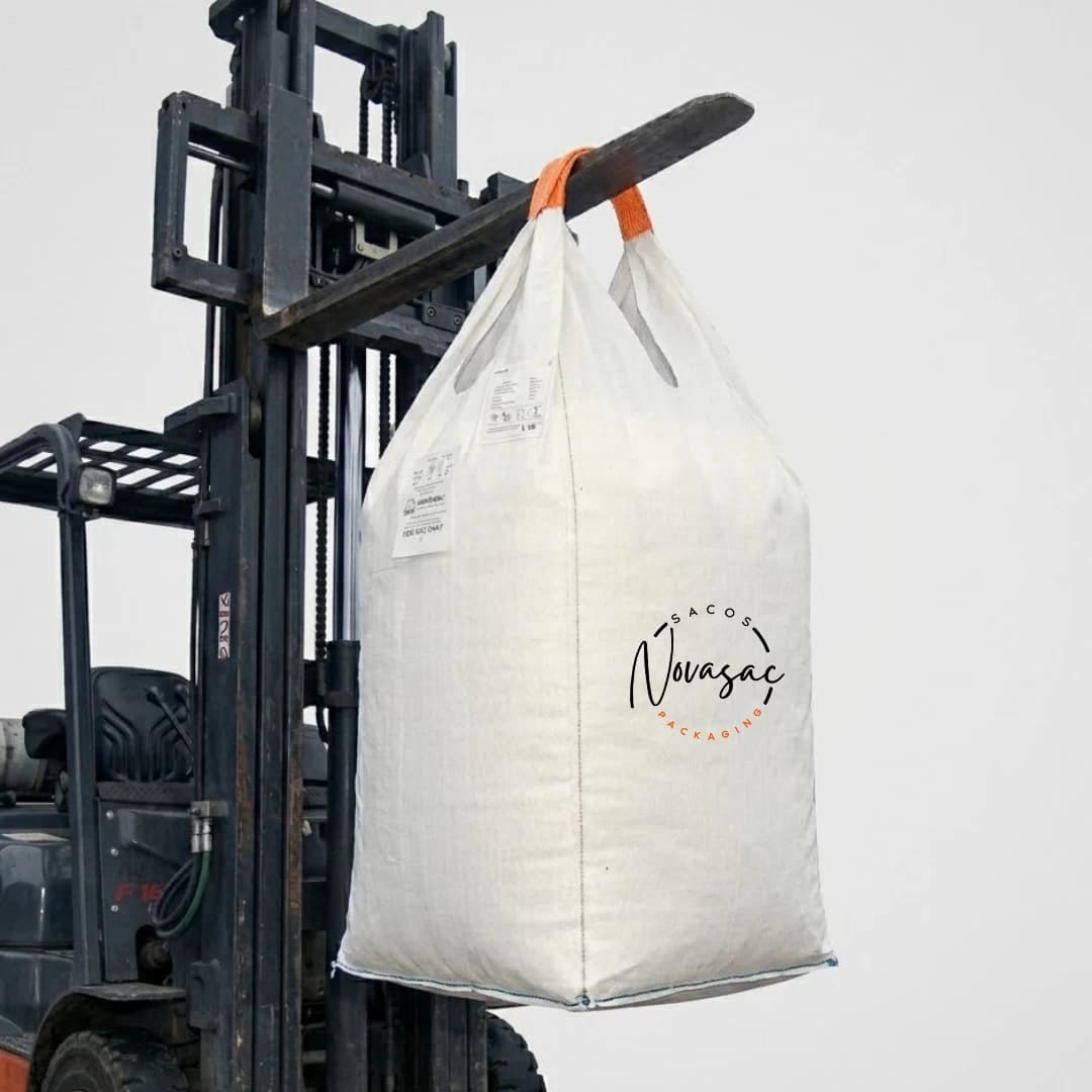 Bolsón Big Bag de Una Sola Asa Boca Abierta 60x60x90 PP Tejido Circular — imagen 1