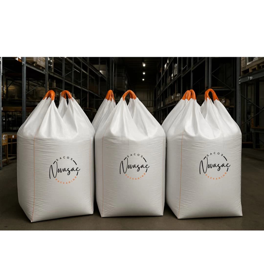 Bolsón Big Bag de Una Sola Asa Boca Abierta 60x60x90 PP Tejido Circular — imagen 2