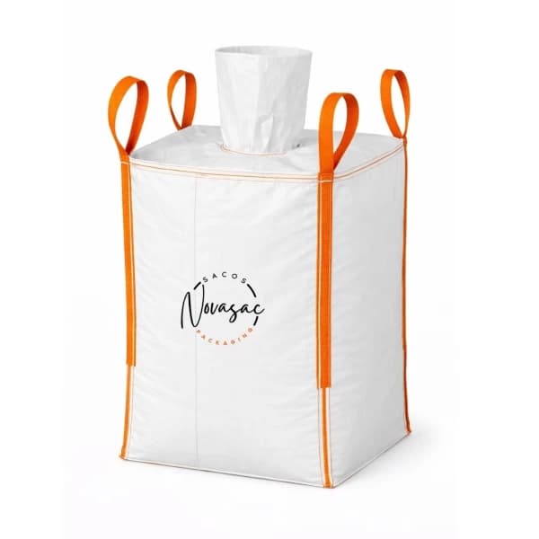 Bolsón Big Bag con Boquilla de Llenado y Base Plana 78x78x56 PP No Laminado