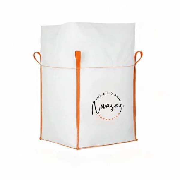 Bolsón Big Bag con Faldón y Base Plana 90x90x100 PP No Laminado